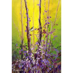 Zohaib Rind, 16 x 24 Inch, Acrylic on Canvas, Calligraphy Painting, AC-ZR-354